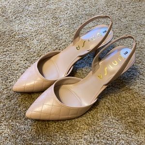 Pointed Toe Nude Heels